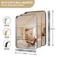 thumbnail image 5 of PAIHOME Silver Metal Framed Bathroom Mirror for Wall, 20" x 28" Vanity Mirror for Modern Decorative, 5 of 7