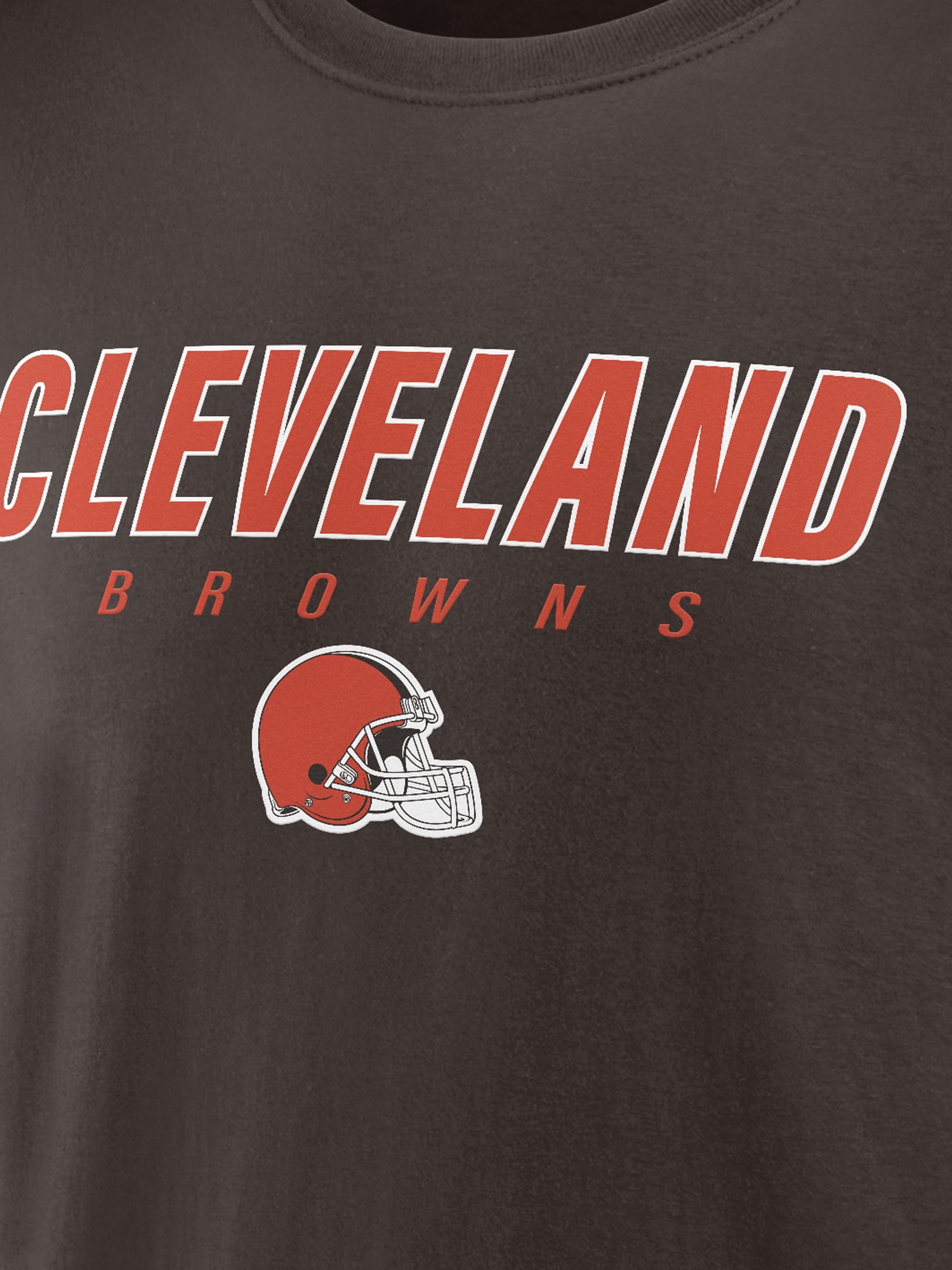 NFL Cleveland Browns Men's Cotton Brown Short Sleeve T-Shirt