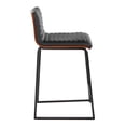 thumbnail image 5 of Mason Counter Stools for Kitchen Counter in Wood, Black Metal, and Faux Leather, Counter Height Chairs, Bar Stools Set of 2, Counter Height Chairs, Bar Stools For Kitchen Island, 5 of 6