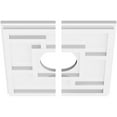 thumbnail image 2 of 10"OD x 3"ID x 3 1/2"C x 1"P Knox Architectural Grade PVC Contemporary Ceiling Medallion, Two Piece, 2 of 11