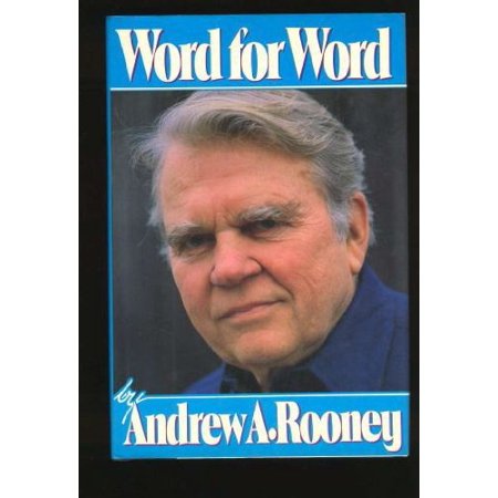 Pre-Owned Word for Word Hardcover 0399132007 9780399132001 Andrew A. Rooney