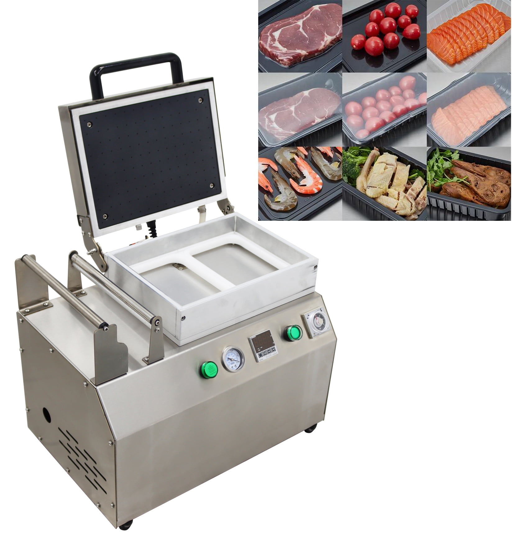 240T Bench Vacuum Fitting Machine Vacuum Fresh-keeping Laminating Machine Seal Seafood Skin Packaging Machine