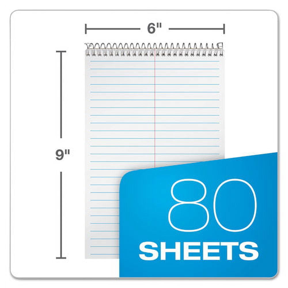 "Steno Pads, Gregg Rule, Tan Cover, 80 White 6 X 9 Sheets | Bundle of 5 Each"