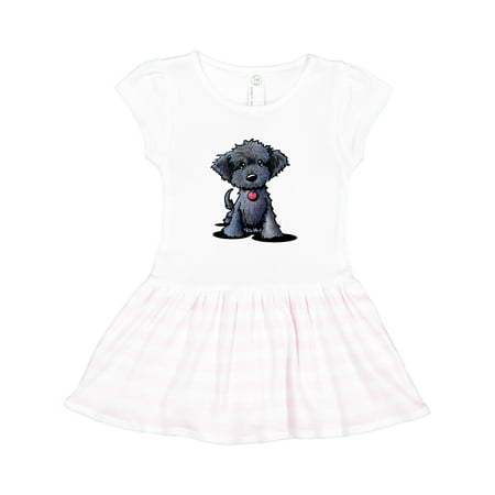 

Inktastic Black Doodle Puppy Gift Toddler Girl Dress