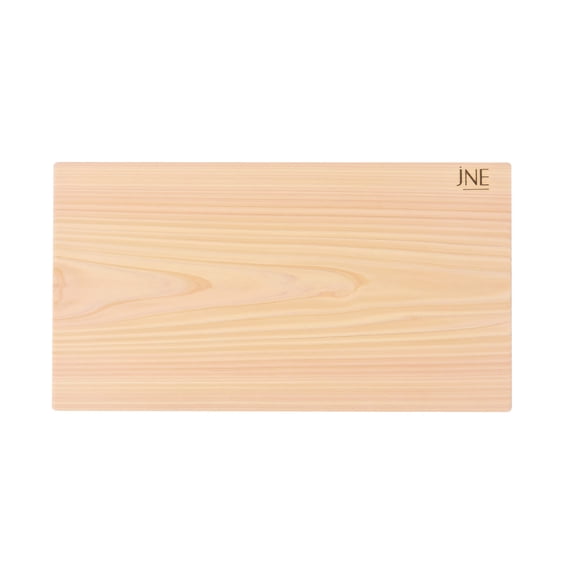 JNE Hinoki Cypress Reversible Wood Cutting Board, 17.3" x 9.5" x1.2", Chopping Board, Butcher Board, Serving Board, Solid Single Piece, No Joint, No Glue