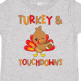 thumbnail image 4 of Inktastic Turkey and Touchdowns Cute Thanksgiving Football Design Boys or Girls Toddler T-Shirt, 4 of 5