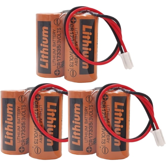(3 Pack) 2CR17335A WK17 6V 1800mAh Lithium Battery Compatible for SANYO MR-BAT6V1 2CR17335A WK17 (CR17335 3 Volt)