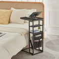 thumbnail image 2 of C-Shaped End Table with Storage - Modern Side Table for Small Spaces, 2 of 8