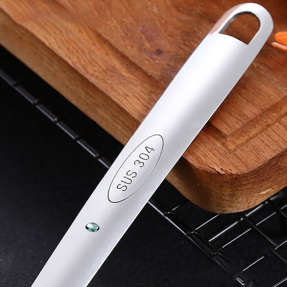 Hilingoto Clearance Strainer Spoon, 304 Stainless Slotted Spoon Long Handle Pepper Big Slotted Spoon Home Kitchen Drain Oil Hot Pot Slotted Spoon Dredge Oil Christmas Clearance