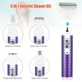 thumbnail image 4 of Unique Bargains 5 in 1 Electric Razor Shaver Rechargeable Hair Trimmer Cordless Purple, 4 of 7