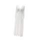 thumbnail image 4 of Vestido largo suave y transpirable de poliéster con cuello en V, ligero y elegante vestido formal para SG, 4 of 9