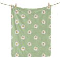 thumbnail image 2 of Super Soft Lightweight Daisy Flannel Blanket for Bed Sofa Couch Living Room Nursery Unisex Fleece Blanket for Children Adults Pets All Season Use 50 x 60 inches (Sage Green), 2 of 4