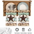 thumbnail image 6 of Western Texas Star Green Microfiber Kitchen Towel, Farmhouse Brown Country Vintage Soft Absorbent Dish Towels, Quick Drying Washable Dishcloths for Kitchen Cleaning, Drying Dishes, 18x28 Inches, 6 of 9