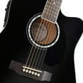 thumbnail image 5 of Ashthorpe Full-Size Cutaway Dreadnought Acoustic Electric Guitar Package, Black, 5 of 8