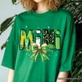thumbnail image 2 of Coquette Mini Clover Bow St Patrick&rsquo;s Day T-Shirt, Green Lucky Shamrock Clover Tee, 2 of 9
