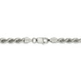 thumbnail image 3 of 925 Sterling Silver 6.4mm Link Rope Chain Necklace 20 Inch Pendant Charm, 3 of 9