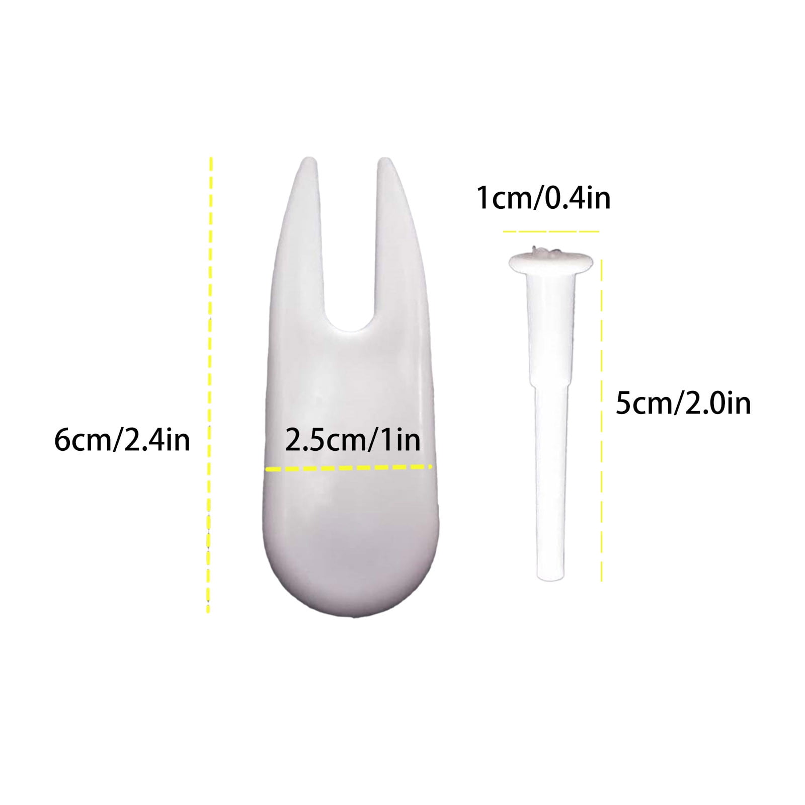 Bouchons De Valve Lergo Pour Ballon De Yoga - Avec Extracteur D'Air - Plastique Blanc