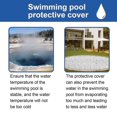 thumbnail image 3 of Cubierta multifuncional para piscina, cubierta protectora para piscina con aislamiento térmico a prueba de polvo, 3 of 4