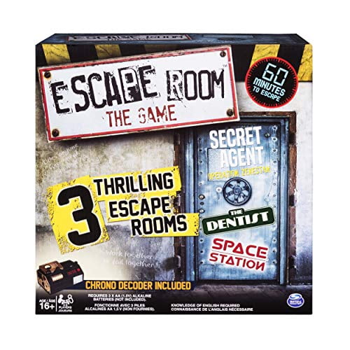 Spin Master Games Escape Room The Game with 3 Thrilling Escape Rooms to Play, for Ages 16 and Up (Edition May Vary)