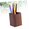 thumbnail image 5 of Organizador de bolígrafos, soporte de madera para lápices para escritorio, organizador de oficina, soporte de madera natural para bolígrafos, caja de almacenamiento, suministros para el hoga, 5 of 5