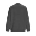 thumbnail image 5 of NTACZA Crewneck Womens Winter Sweaters Gray Graphic Loose Fitting Sweaters Knitted Stretch Sweatshirt Women's Jumper L, 5 of 6