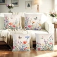 thumbnail image 3 of Product Classification Pillow 45x45cm Linen Cushion Cover with Spring Floral Design for Sofa Bedroom – Elegant Home, 3 of 8