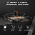 thumbnail image 3 of ATOMSTACK A10 PRO V2 La/ser Engraver Upgraded,10W La/ser Engraving Machine,0.01mm Compressed Spot 20000mm/min La/ser Engraving Tool for Wood Acrylic Leather Stone Metal Glas, 3 of 10