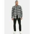 thumbnail image 2 of George Men's & Big Men's Relaxed Fit Double Pocket Flannel Shirt, Sizes XS-3XLT, 2 of 5