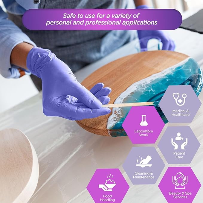 Med Pride Nitrile Disposable Gloves, 1200 Count, Blue Powder-Free Non Latex Gloves, Ambidextrous Medical Nitrile Gloves, X-Large