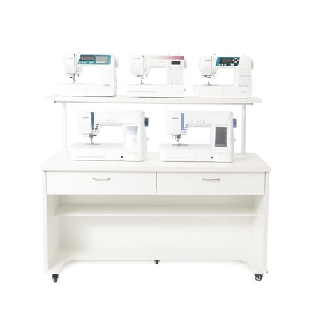 Arrow Sewing Machine Display Table - White
