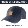 thumbnail image 2 of Gorra de lona para hombre, nueva gorra de lengua de pato de material lavado, gorra de béisbol deportiva con protección solar y parte superior suave e informal para hombre, 2 of 5