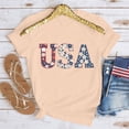 thumbnail image 2 of jobturf American Flag Tops Women Summer Cute Short Sleeve Tunic Shirt Patriotic 4th of July Tee Memorial Day Tshirt Girls Crop Tops, 2 of 6