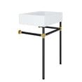 thumbnail image 2 of Modway Échange 24 Pouces Meuble-Lavabo de Salle de Bain Mural en Acier Inoxydable Noir Blanc, 2 of 8