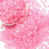 1 bag Luminous Crushed Glass Craft Irregular Glass Chips for DIY Vase Filler Garden Decoration Hot Pink 4.5~11.5x1.5~3x2.5mm