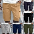 thumbnail image 6 of Mens Casual Shorts - Lightweight Outdoor Work Shorts for Men Summer Beach Shorts Gym Shorts Summer Lightweight Quick Dry Shorts Mens Gym Shorts with Pockets, 6 of 6