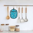 thumbnail image 5 of Pofeuu Hippo In Water Head Print Silicone Pot Mat Mitten With Hanging Loop Heat Resistant Oven Mitts Non-Slip Bbq Baking Smoking Potholders, 5 of 7