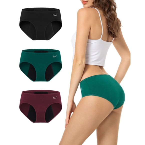 Ropa interior menstrual nocturna TANSTC para mujer Heavy Flow, paquete de 3