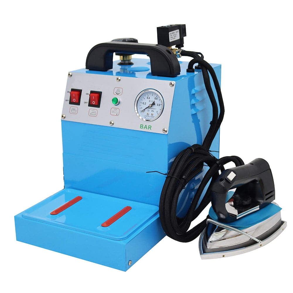 EQCOTWEA Industrial Steam Iron Electric Iron Boiler for Clothing Curtain with Water Tank 220V 1600W