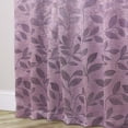 thumbnail image 6 of Superior Blackout Leaves Curtains Set of 2, Light Filtering Rod Pocket Curtain Panel Set, Wisteria, 26"W x 63"L, 6 of 8