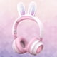 thumbnail image 5 of Auricures ámbricos estéreo de 360 ​​grados, luz RGB plegable con micrófono para ños, adultos, conducción, videojuegos, música, teléfonos y rosa, 5 of 7