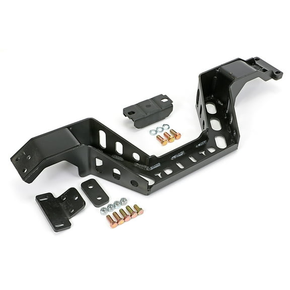 Trans-Dapt Performance Products 6518 Transmission Crossmember Kit; Manual Transmission; For Use With LS Engine Swap; Incl. Transmission Crossmember/Frame Bracket/Rubber Pad/Mounting Hardware; Black;