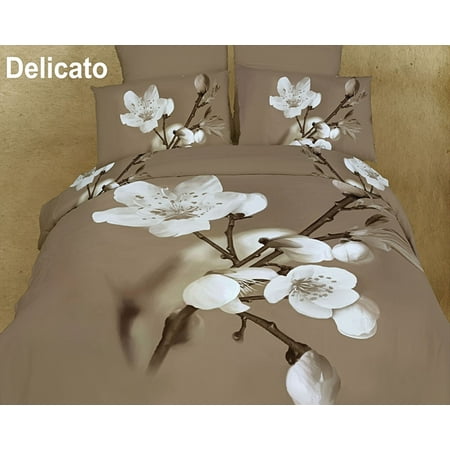 King Luxury Modern Floral Bedding Duvet Cover Set Dolce Mela DM420K