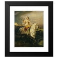 thumbnail image 2 of Horace Vernet 20x24 Black Modern Framed Museum Art Print Titled - An Algerian Lady Hawking (1839), 2 of 5