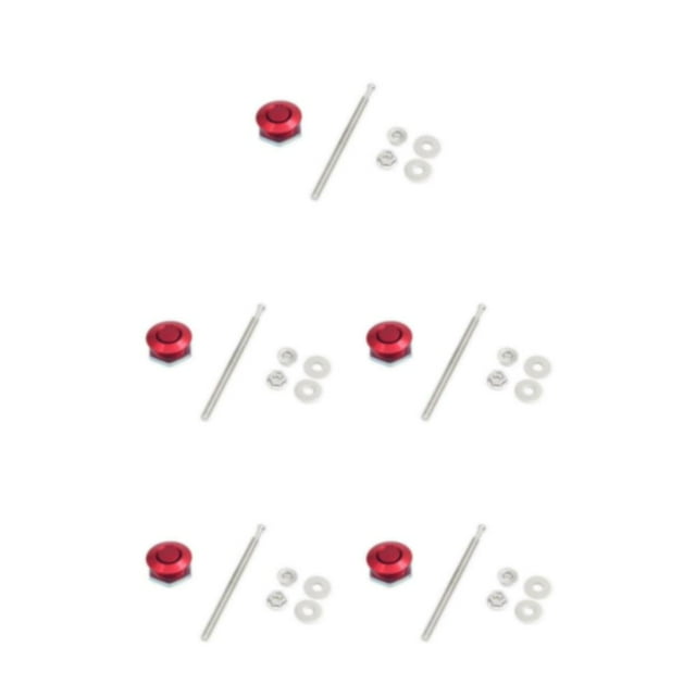 Youkk Car Modification Lightweight And Stylish Hood Lock Multiple Styles Available red DP17-25 5Set