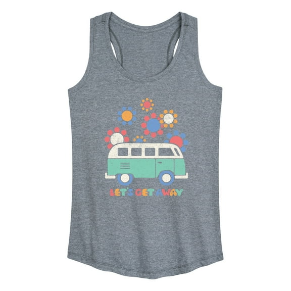 Instant Message - Lets Get Away - Women's Racerback Tank Top
