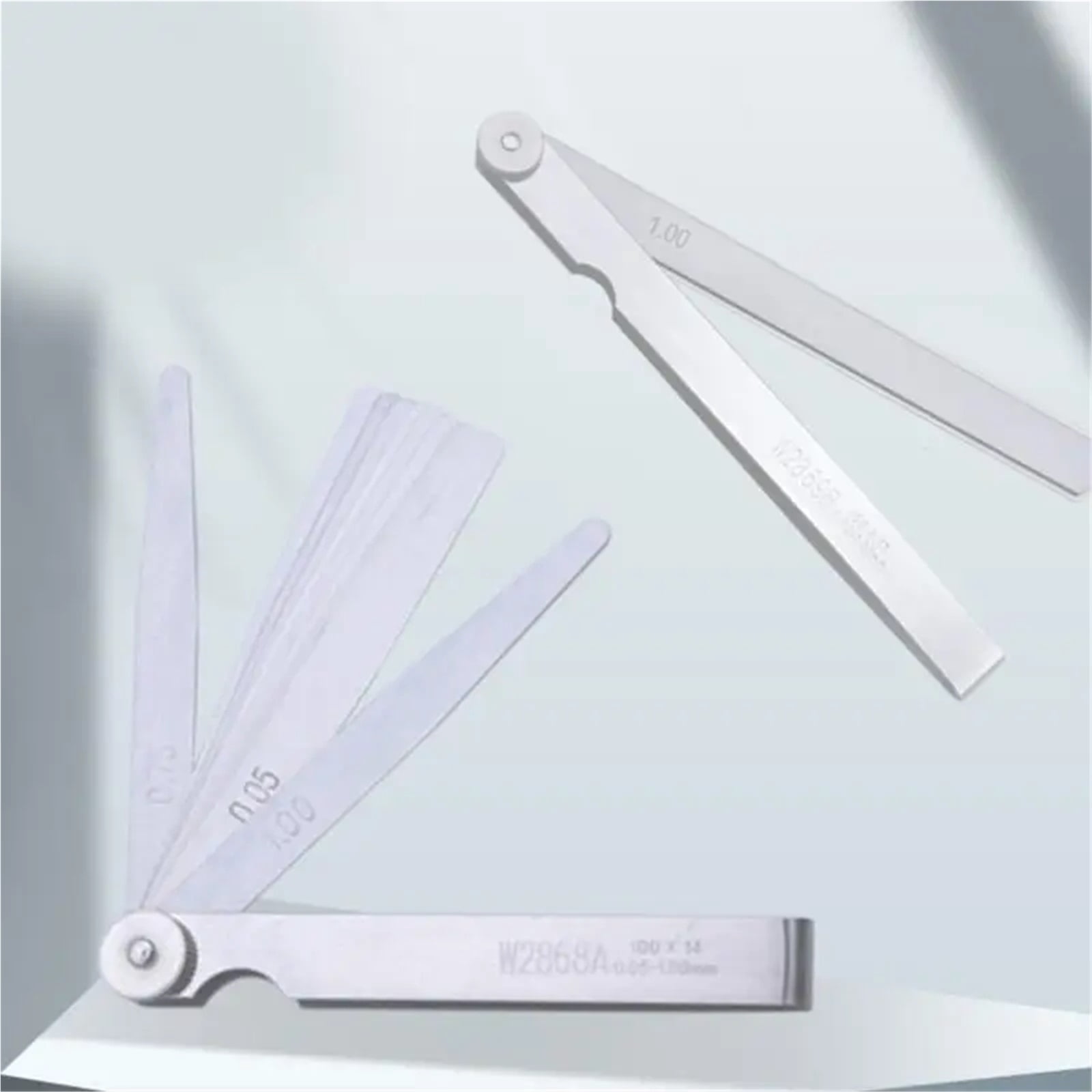 A52C Metric Feeler Gauge High-Precision 0.02-1mm Thickness Gages Filler Measuring Feeler Gauges Woodworking Measure Tool ,Corrosion-Resistant