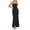 Black, variant on Women's Square Neck Spaghetti Strap Maxi Dress Backless Cutout Bodycon Long Dress for Party Graduation Evening