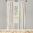 thumbnail image 3 of Ambesonne Abstract Curtains, Honeycomb Like Shapes Art, Pair of 28"x84", Pale Sepia Grey Pink, 3 of 5