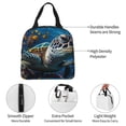 thumbnail image 3 of Disketp Ocean Coral Turtle Lunch Bag for Women Men, Leakproof Thermal Cooler Sack Food Handbags Case High Capacity forTravel Work School Picnic, 3 of 5