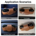 thumbnail image 4 of Soporte para Anteojos de Sol para Visera de Auto KINIVA Cuero Marrón, 4 of 8